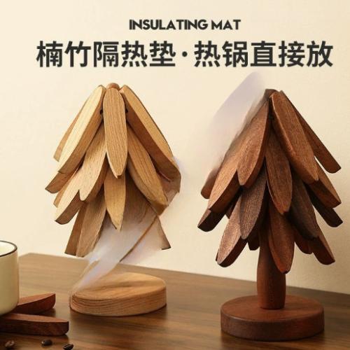 实隔热垫餐垫防烫垫一棵树家用耐高温桌垫锅垫杯垫砂锅垫高级感