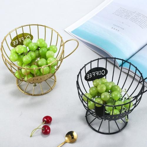 现代北欧风格创意金属水果盘家用果盘果篮茶几零食水果收纳篮